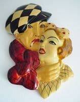 Rare 'Apache' Dance Couple Wall Plaque c1932