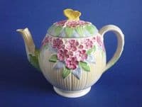 Rare Burleigh Ware Art Deco Butterfly Finial Teapot c1930