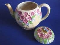 Rare Burleigh Ware Art Deco Butterfly Finial Teapot c1930