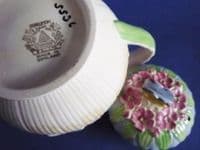 Rare Burleigh Ware Art Deco Butterfly Finial Teapot c1930