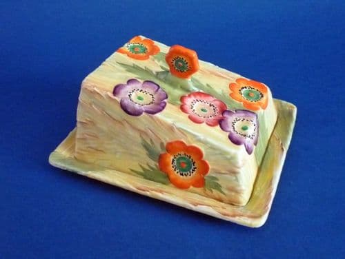 Rare Carlton Ware Embossed 'Anemone' Cheese Dish c1935 (Sold)