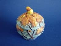 Rare Carlton Ware 'Night Oak' Preserve Pot c1935 (Sold)