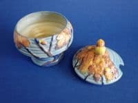 Rare Carlton Ware 'Night Oak' Preserve Pot c1935 (Sold)
