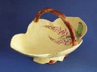 Rare Carlton Ware Yellow 'Foxglove' Large Basket c1939 (Sold)