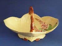 Rare Carlton Ware Yellow 'Foxglove' Large Basket c1939 (Sold)