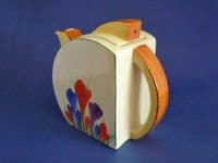 Rare Clarice Cliff Bizarre Autumn 'Crocus' Stamford Teapot c1932 (Sold)