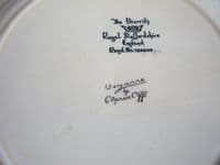 Rare Clarice Cliff Bizarre 'Delecia Pansies' Large Biarritz Plate c1933 (Sold)