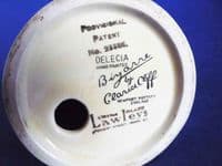 Rare Clarice Cliff Bizarre 'Delecia Peaches' Conical Sugar Sifter c1932 (Sold)