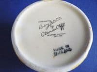 Rare Clarice Cliff Bizarre 'Honolulu' Small Beehive Honey Pot c1933 (Sold)