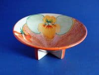 Rare Clarice Cliff Bizarre 'Nasturtium' Conical Sugar Bowl c1933 (Sold)