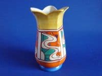 Rare Clarice Cliff Fantasque Orange 'Sunrise' 361 Tulip Vase c1929