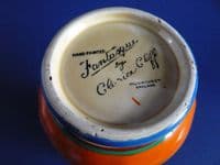 Rare Clarice Cliff Fantasque Orange 'Sunrise' 361 Tulip Vase c1929