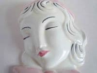 Rare Clarice Cliff 'Ivy' Bizarre Lady Wall Mask c1935 (Sold)