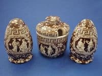 Rare Copeland Spode Brown 'Greek' Pattern Cruet c1910 (Sold)