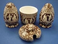 Rare Copeland Spode Brown 'Greek' Pattern Cruet c1910 (Sold)