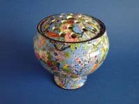 Rare Crown Ducal 'Blue Chintz' Rose Bowl c1925 (Sold)