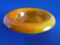 Rare Davidson's Orange Cloud Glass Dish c1934 (Sold)