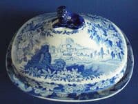 Rare Don Pottery 'Named Italian Views' Large Tureen and Cover c1820