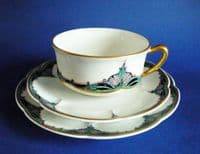 Rare Frank Haviland Limoges Porcelain 1925 Paris Exposition Art Deco Trio