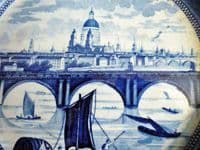 Rare Godwin 'View of London' Pearlware Dinner Plate c1825