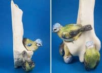 Rare Grainger Worcester 'Blue Tits on Mutton Bone' Wall Pocket c1880