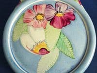 Rare Gray's Pottery Art Deco Floral Wall Plaque c1932