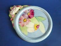 Rare Gray's Pottery Art Deco Floral Wall Plaque c1932
