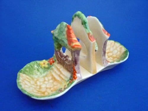 Rare Grimwade's Royal Winton 'Countryside' Toast Rack c1934 (Sold)