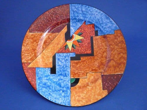 Rare Grimwades Royal Winton Handcraft Jazzy Art Deco Tea Plate c1930 (Sold)