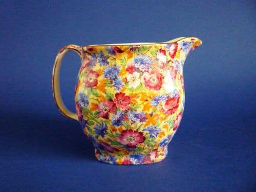 Rare Grimwades Royal Winton 'Royalty' Chintz Cambridge Jug c1938