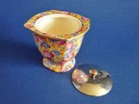 Rare Grimwades Royal Winton 'Royalty' Chintz Preserve Pot c1937