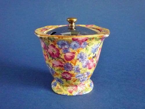 Rare Grimwades Royal Winton 'Royalty' Chintz Preserve Pot c1937