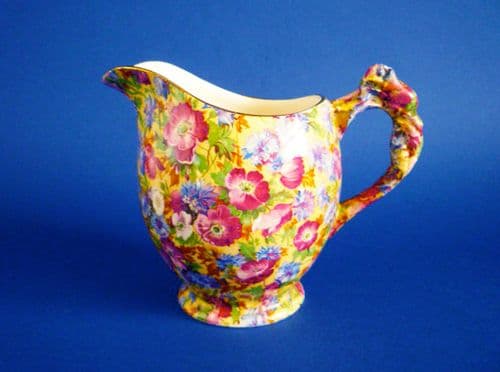 Rare Grimwades Royal Winton 'Royalty' Chintz Rosebud Jug c1938