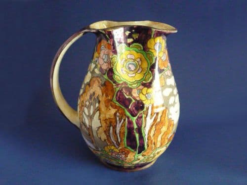 Rare Grimwades Royal Winton 'Trees and Roses' Lustre Jug c1935 (Sold)