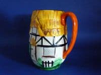 Rare Hancock's Art Deco 'Ivory Ware' Thatched Cottage Jug c1930