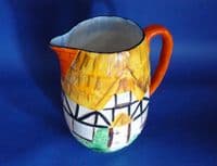 Rare Hancock's Art Deco 'Ivory Ware' Thatched Cottage Jug c1930