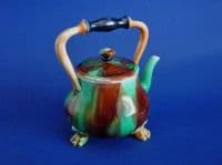 Rare Holdcroft Majolica Tea Kettle c1870 (Sold)