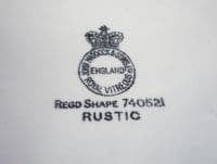 Rare John Maddock 'Rustic' Cottage Ware Cheese Dish c1930