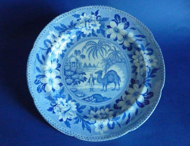 J And R Riley Plates Rare John & Richard Riley Dromedary Pattern Twiffler or Dessert Plate ...