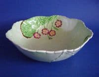 Rare Large Carlton Ware Green 'Primula' Salad Bowl c1939