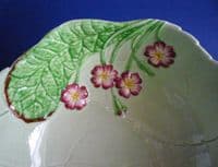 Rare Large Carlton Ware Green 'Primula' Salad Bowl c1939