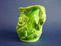 Rare Minton 'Cherub and Grape Vine' Green Majolica Jug c1910 (Sold)