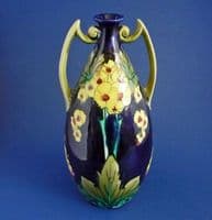 Rare Minton Secessionist Ware No.7 'Primula' Twin Handle Vase c1910