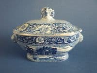 Rare Pearlware 'Palladian Porch' Sauce Tureen c1820