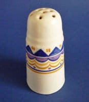 Rare Poole Pottery QO Pattern Sugar Sifter after James Radley Young c1937