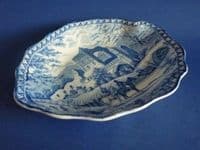 Rare Robert Hamilton 'Gothic Ruins' Serving Dish c1820
