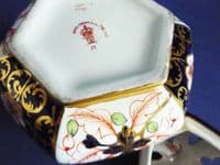 Rare Royal Crown Derby 'Imari Witches' Pattern 6299 Potpourri Vase c1911