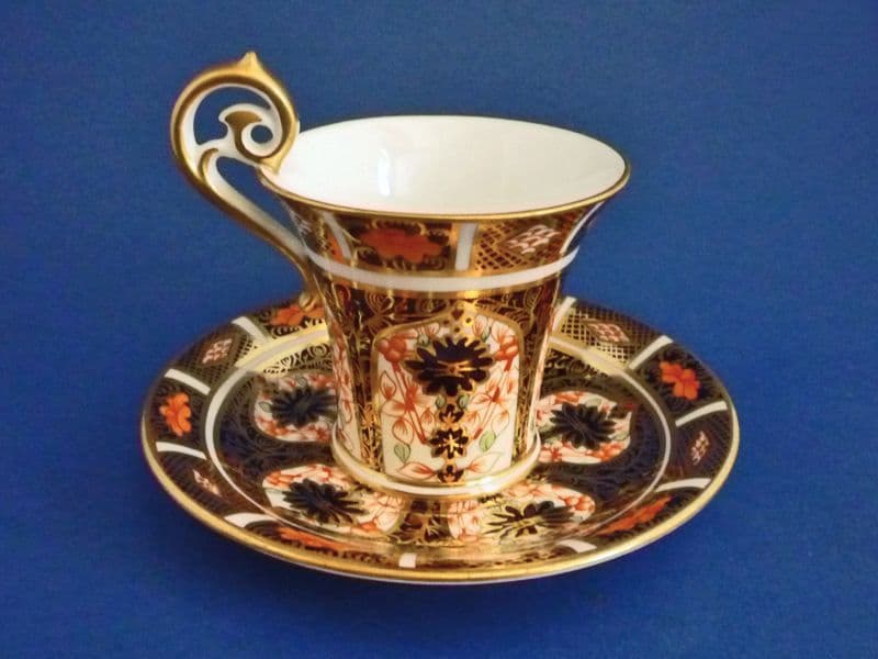  CROWN DERBY 1128 箱付き Royal Crown Derby Old Imari 1128 Elizabeth Cobalt Blue Tea