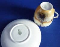 Rare Royal Doulton Bone China Victor Venner 'Coaching Days' Tea Cup and Saucer c1923
