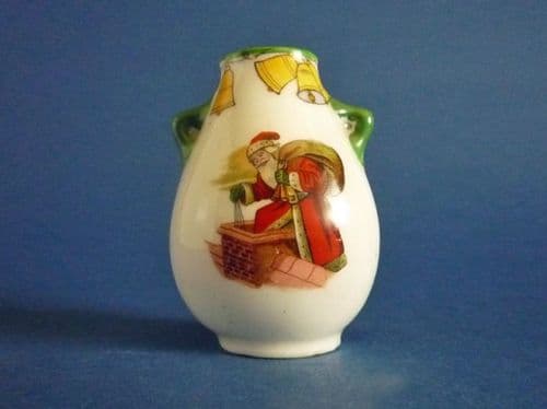 Rare Royal Doulton 'Christmas - Santa Claus' Miniature Vase c1910 (Sold)